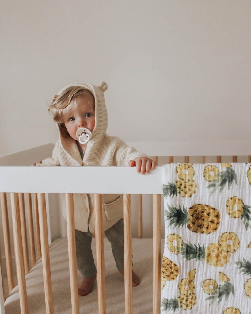 Cotton Muslin Swaddle Blanket - Fresh Pineapple Little Unicorn Lil Tulips