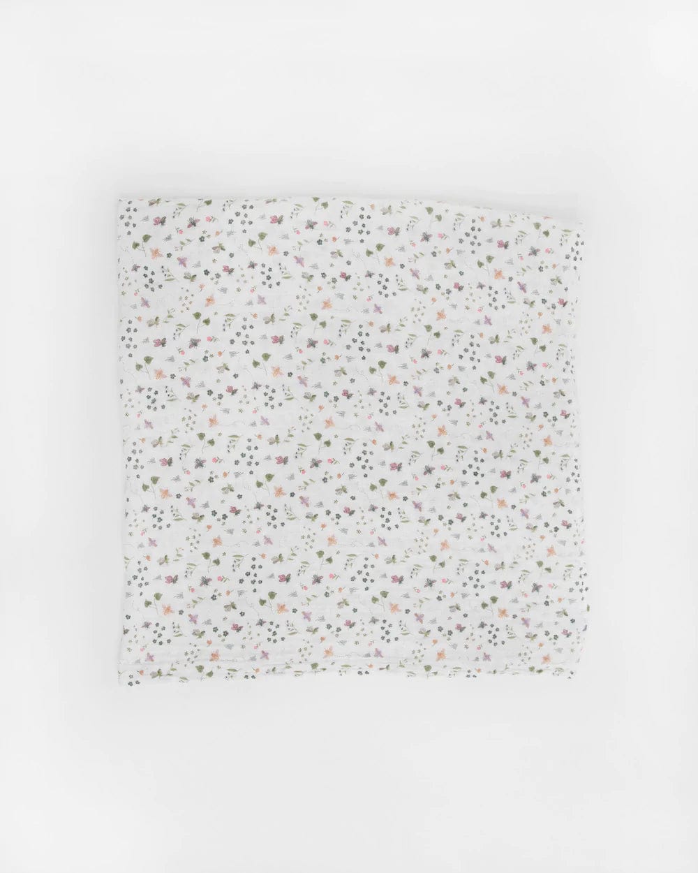Cotton Muslin Swaddle Blanket - Garden Bees Little Unicorn Lil Tulips