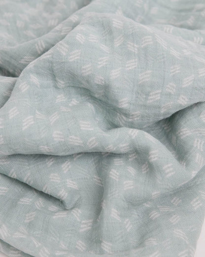 Cotton Muslin Swaddle Blanket - Misty Field Little Unicorn Lil Tulips