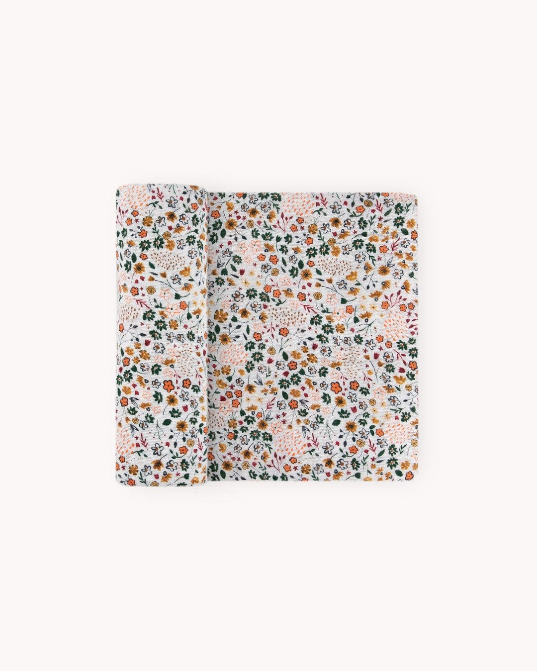 Cotton Muslin Swaddle Blanket -  Pressed Petals Little Unicorn Lil Tulips