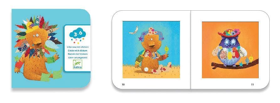 Create Animals Sticker Collage Activity Djeco Lil Tulips