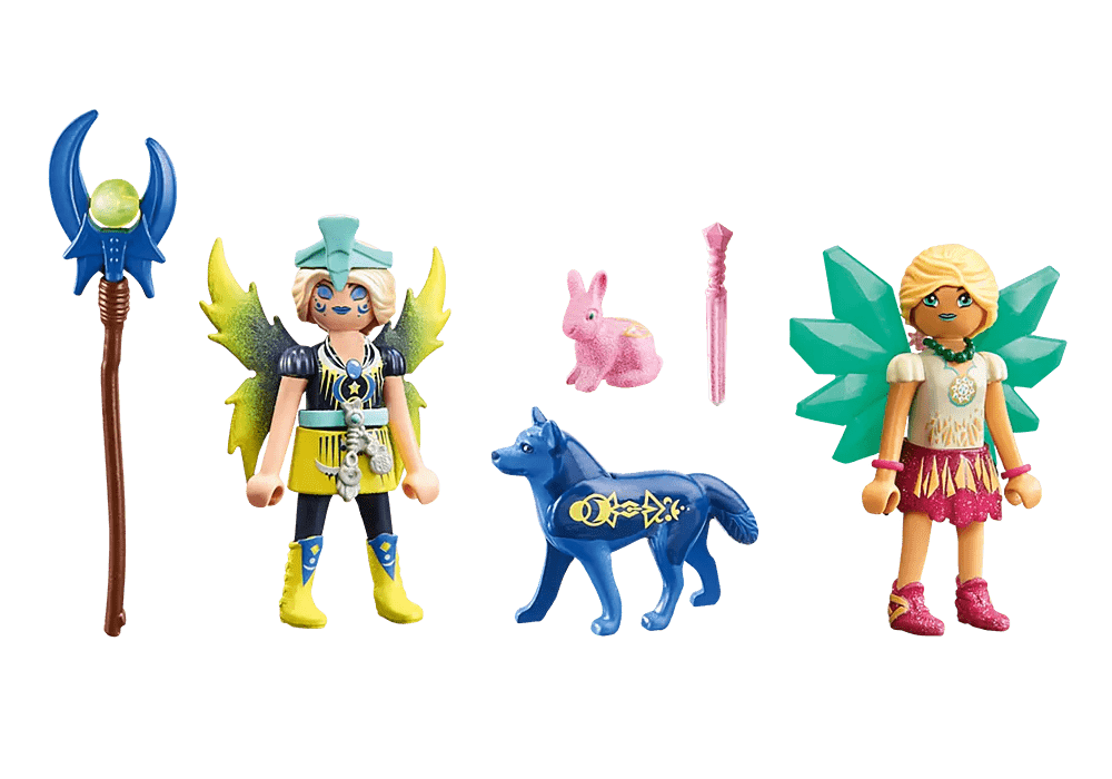 Crystal and Moon Fairy with Soul Animals 71236 Playmobil Toys Lil Tulips