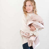 Daisy Lush Satin Border Blanket Saranoni Lil Tulips
