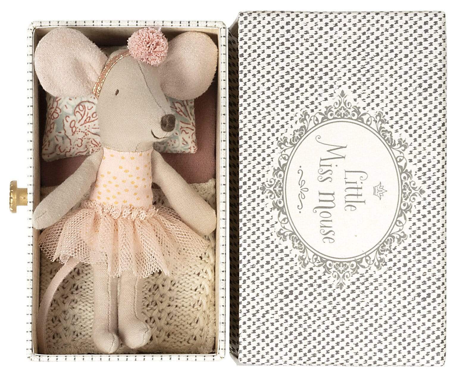 Dance Mouse in Daybed, Little sister Maileg Lil Tulips