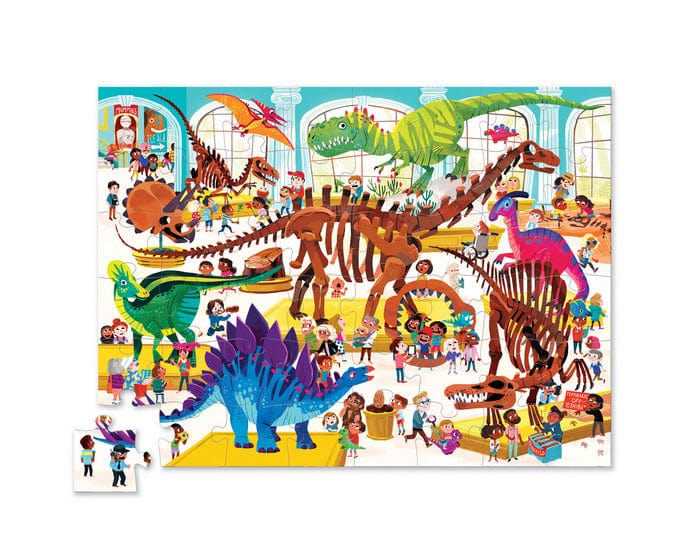 Day at the Dinosaur Museum 48-pc Puzzle Crocodile Creek Lil Tulips