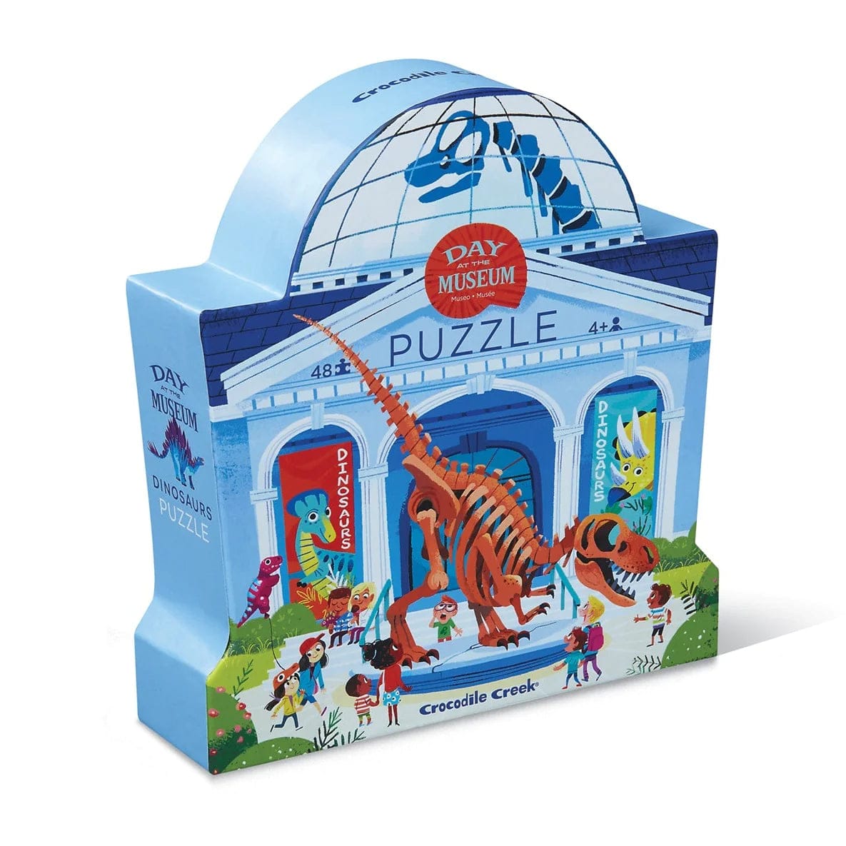Day at the Dinosaur Museum 48 Piece Puzzle Crocodile Creek Lil Tulips