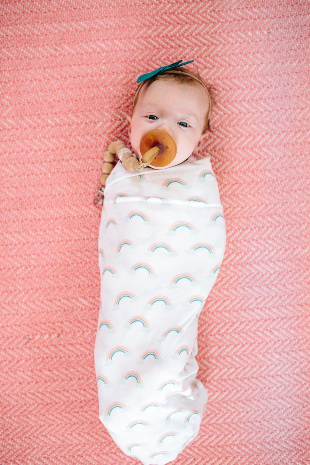 Daydream Knit Swaddle Blanket Copper Pearl Lil Tulips