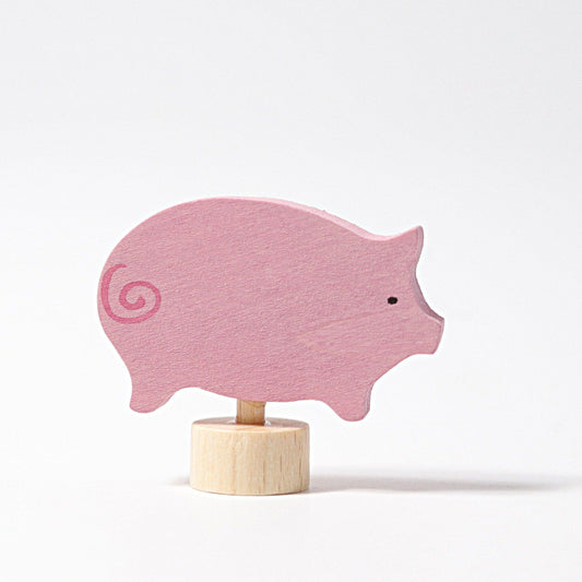 Decorative Figure Pink Pig Grimm's Lil Tulips