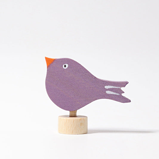 Decorative Figure Sitting Bird Grimm's Lil Tulips