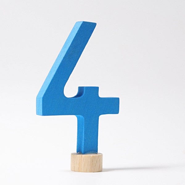 Decorative Number 4 Grimm's Lil Tulips