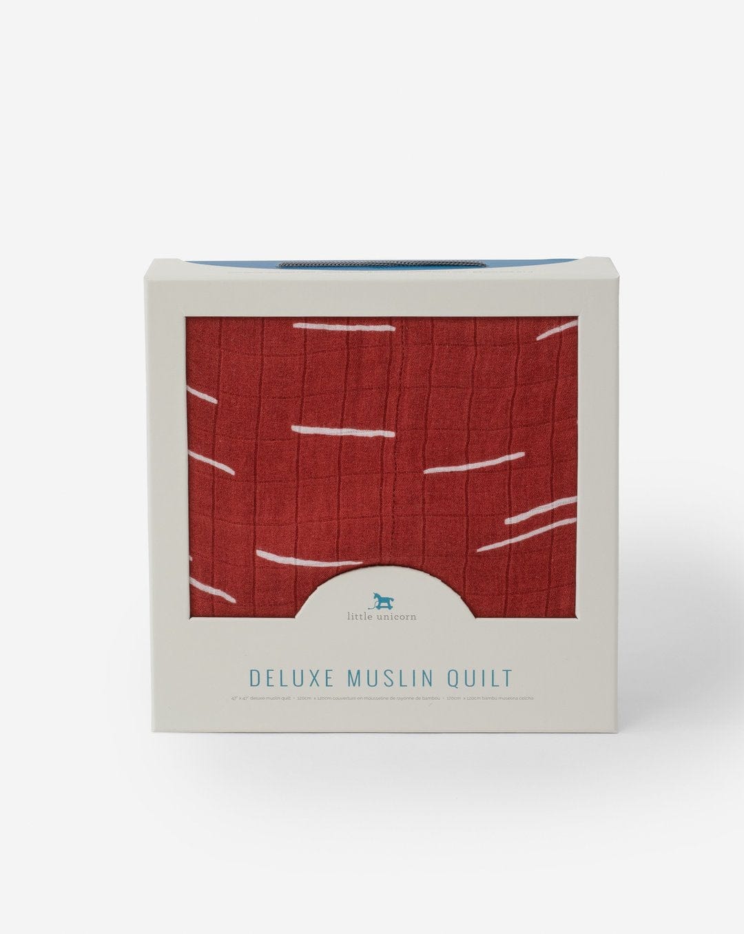 Deluxe Muslin Quilt - Baked Clay Little Unicorn Lil Tulips