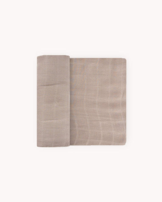 Deluxe Muslin Swaddle Blanket - Oatmeal Little Unicorn Lil Tulips