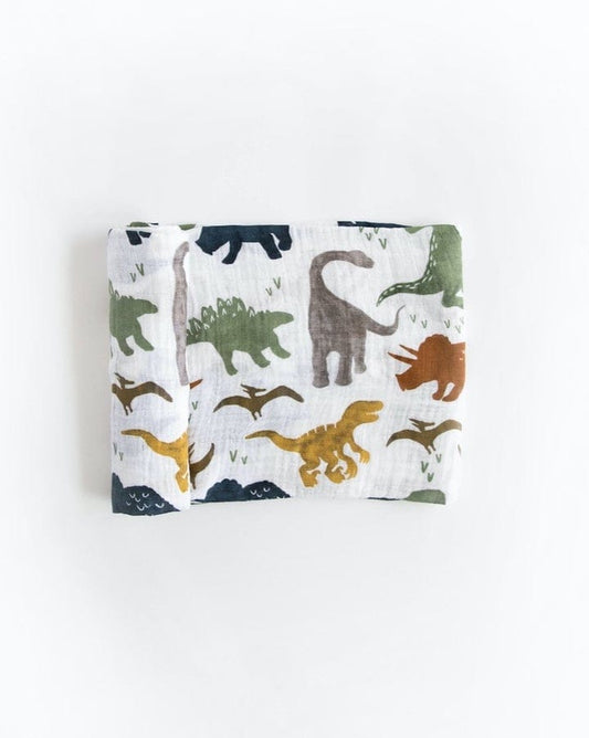Dino Friends Cotton Swaddle Little Unicorn Lil Tulips