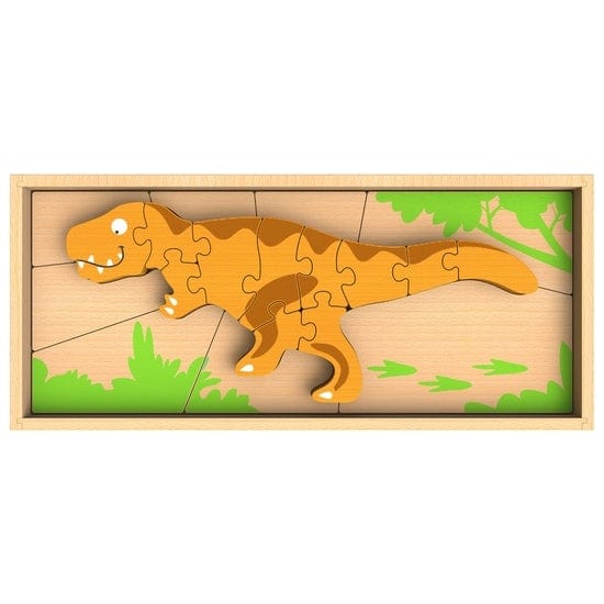 Dinosaur Skeleton Puzzle - Tyrannosaurus BeginAgain Toys Lil Tulips