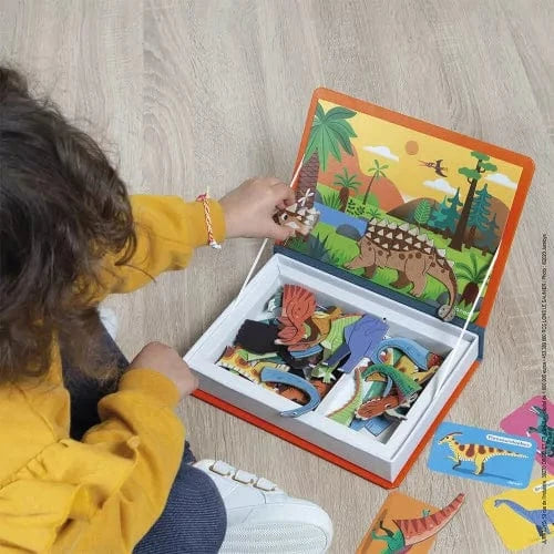 Dinosaurs Magneti’Book Janod Magnet Toys Lil Tulips