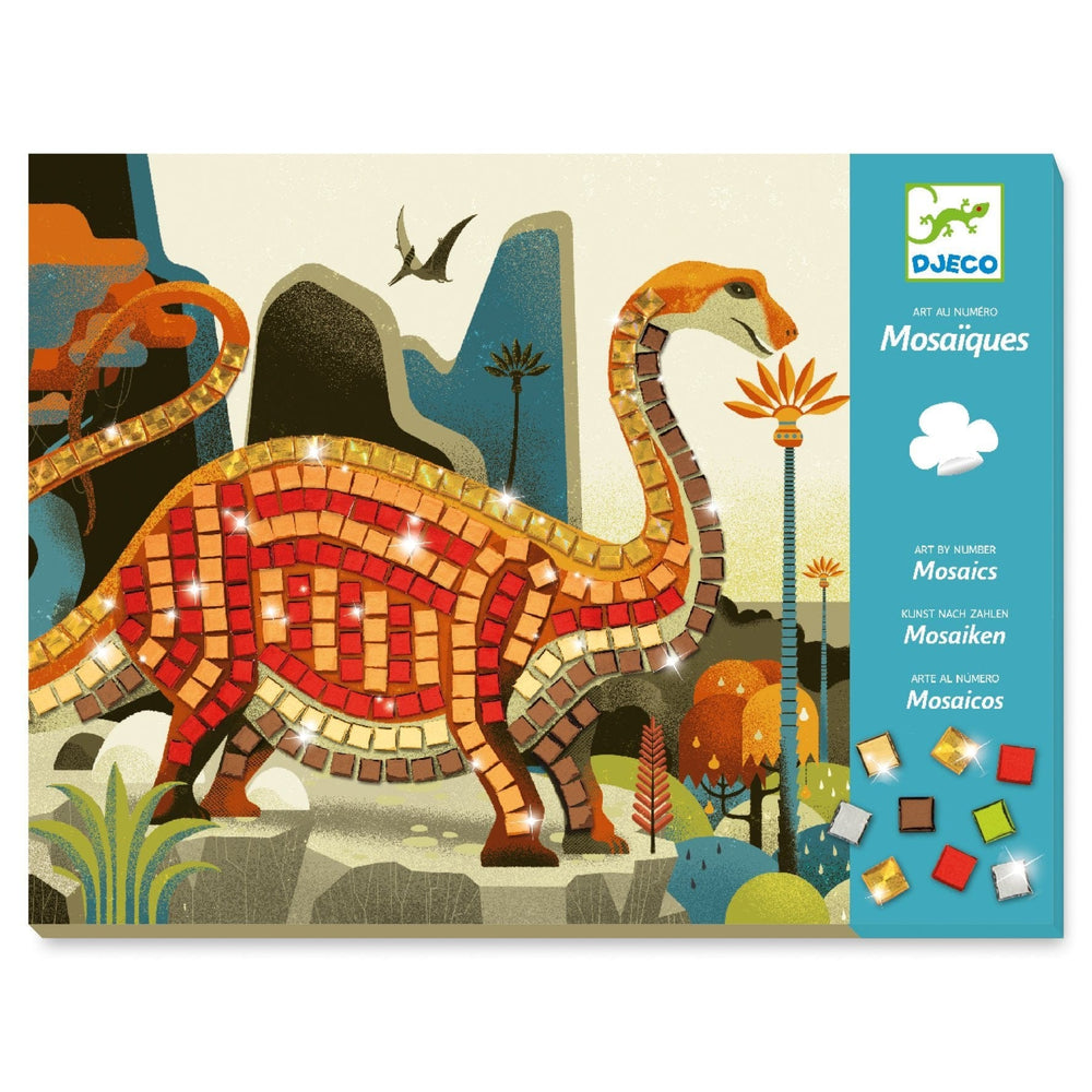 Dinosaurs Sticker Mosaic Craft Kit Djeco Lil Tulips