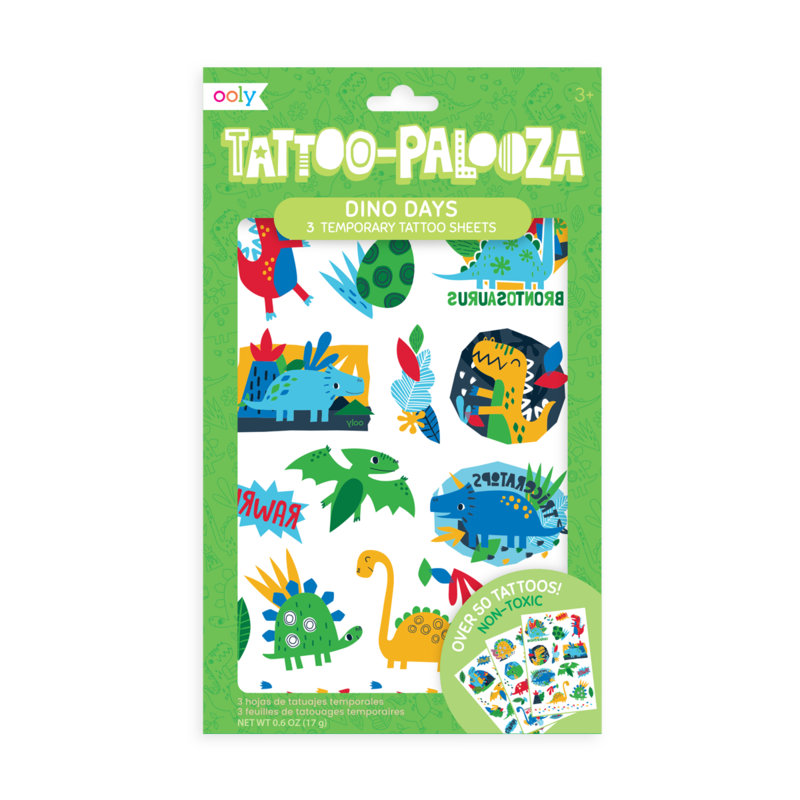 Tattoo Palooza Temporary Tattoos: Dino Days
