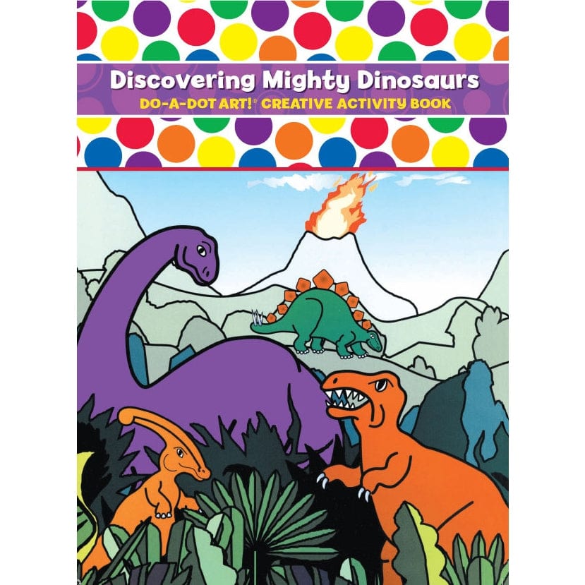 Discovering Mighty Dinosaurs Activity Book Do a Dot Art Lil Tulips
