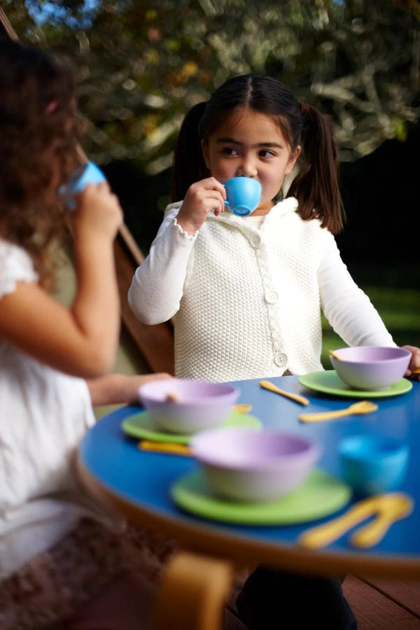 Dish Set Green Toys Lil Tulips