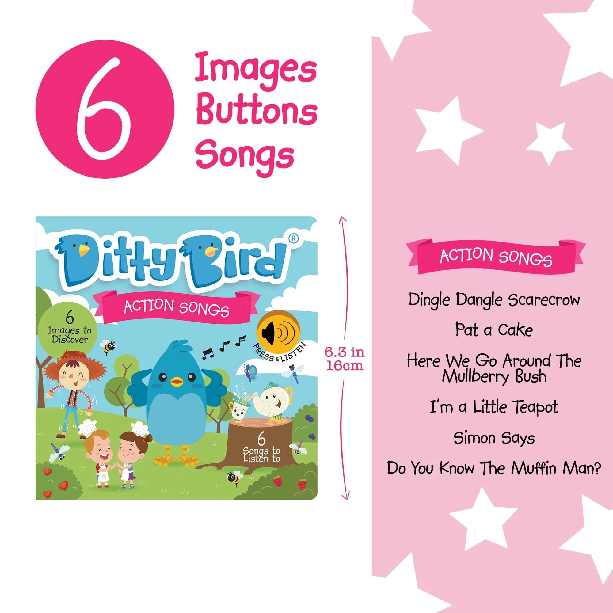 Ditty Bird Baby Sound Book: Action Songs Ditty Bird Book Lil Tulips