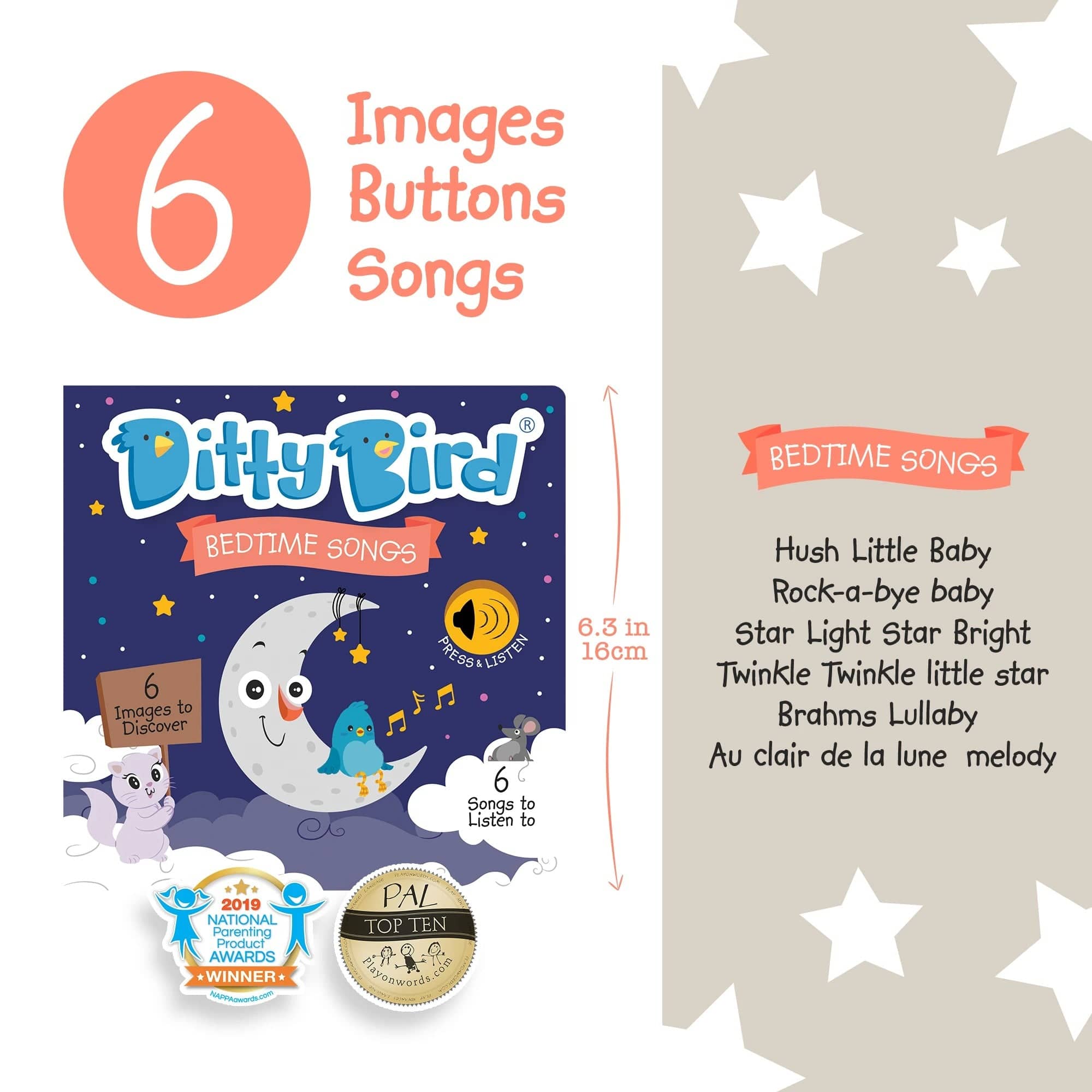Ditty Bird Baby Sound Book: Bedtime Songs Ditty Bird Book Lil Tulips