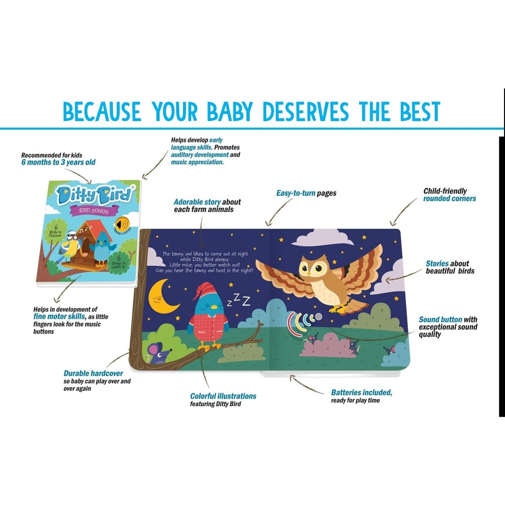 Ditty Bird Baby Sound Book: Bird Songs Ditty Bird Book Lil Tulips