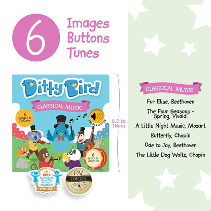 Ditty Bird Baby Sound Book: Classical Music Ditty Bird Book Lil Tulips