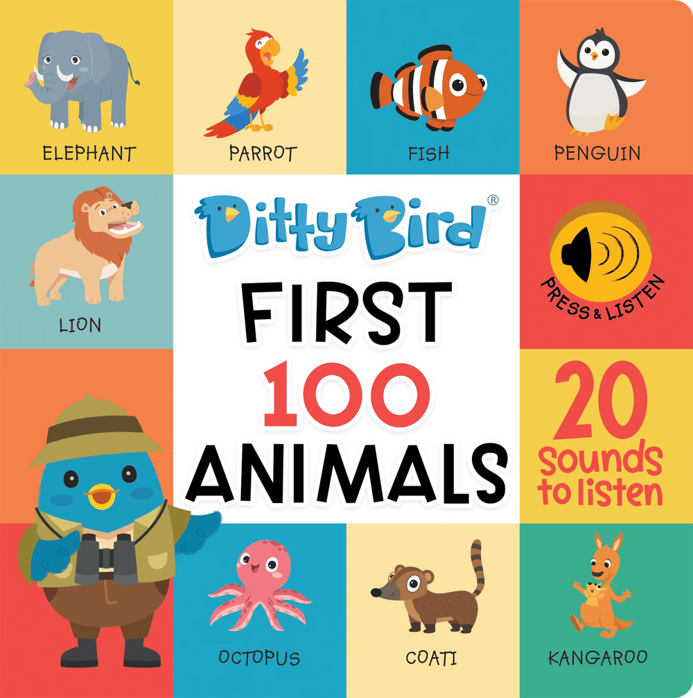 Ditty Bird Baby Sound Book: First 100 Animals Ditty Bird Book Lil Tulips