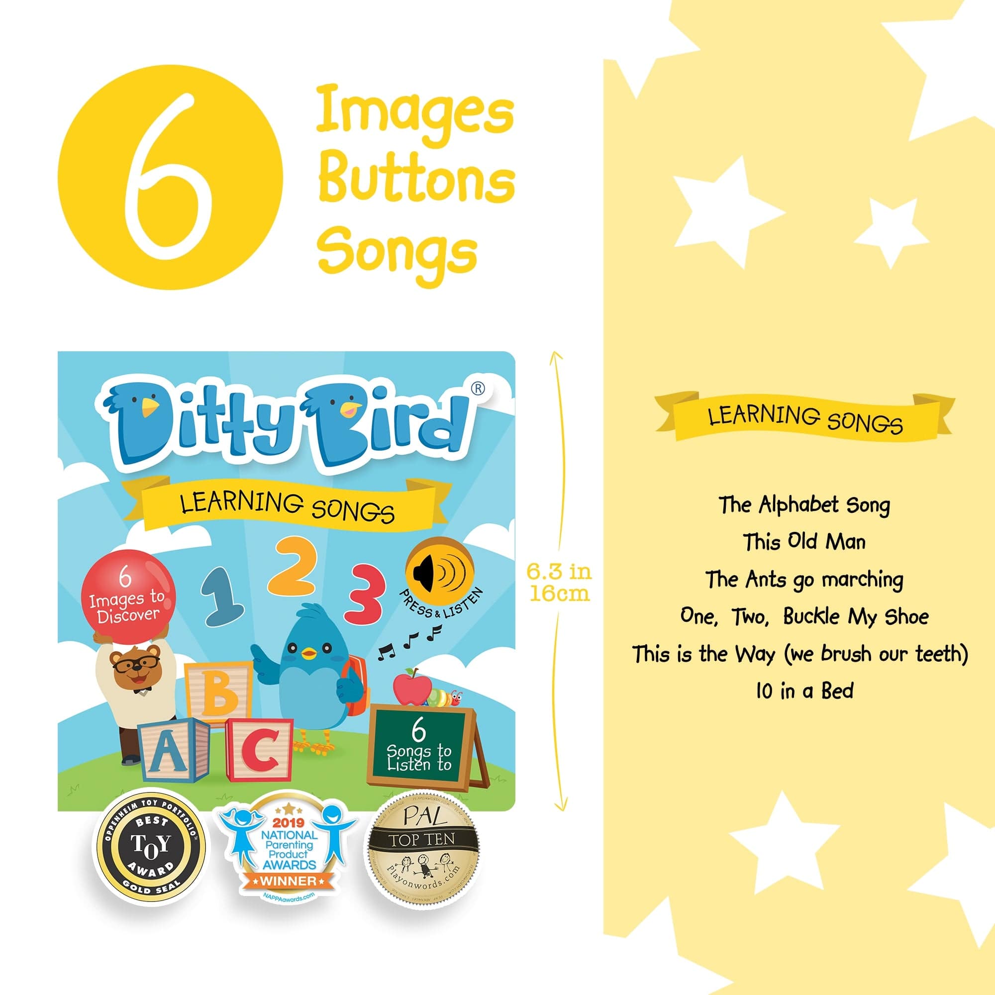 Ditty Bird Baby Sound Book: Learning Songs Ditty Bird Book Lil Tulips