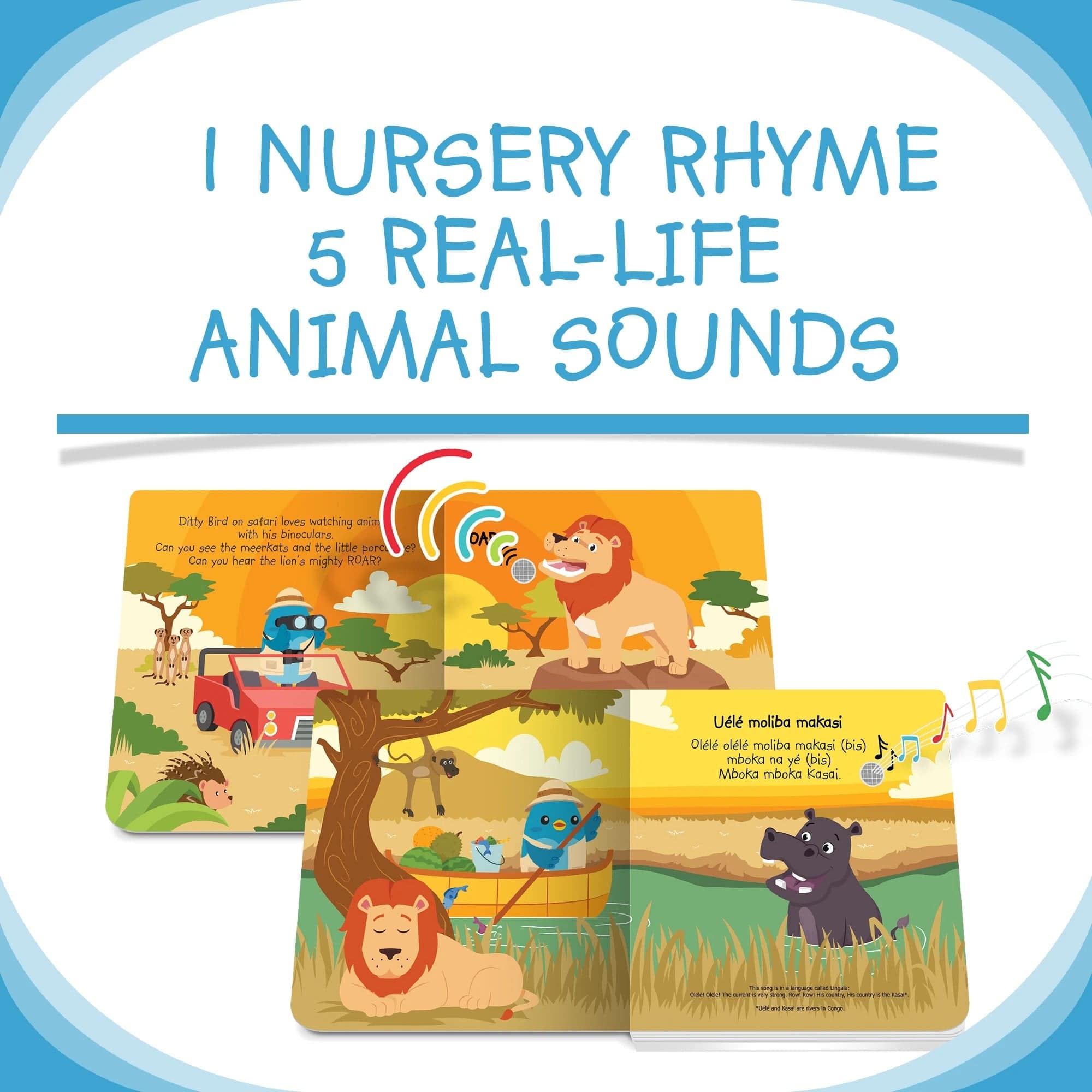 Ditty Bird Baby Sound Book: Safari Animal Sounds Ditty Bird Book Lil Tulips