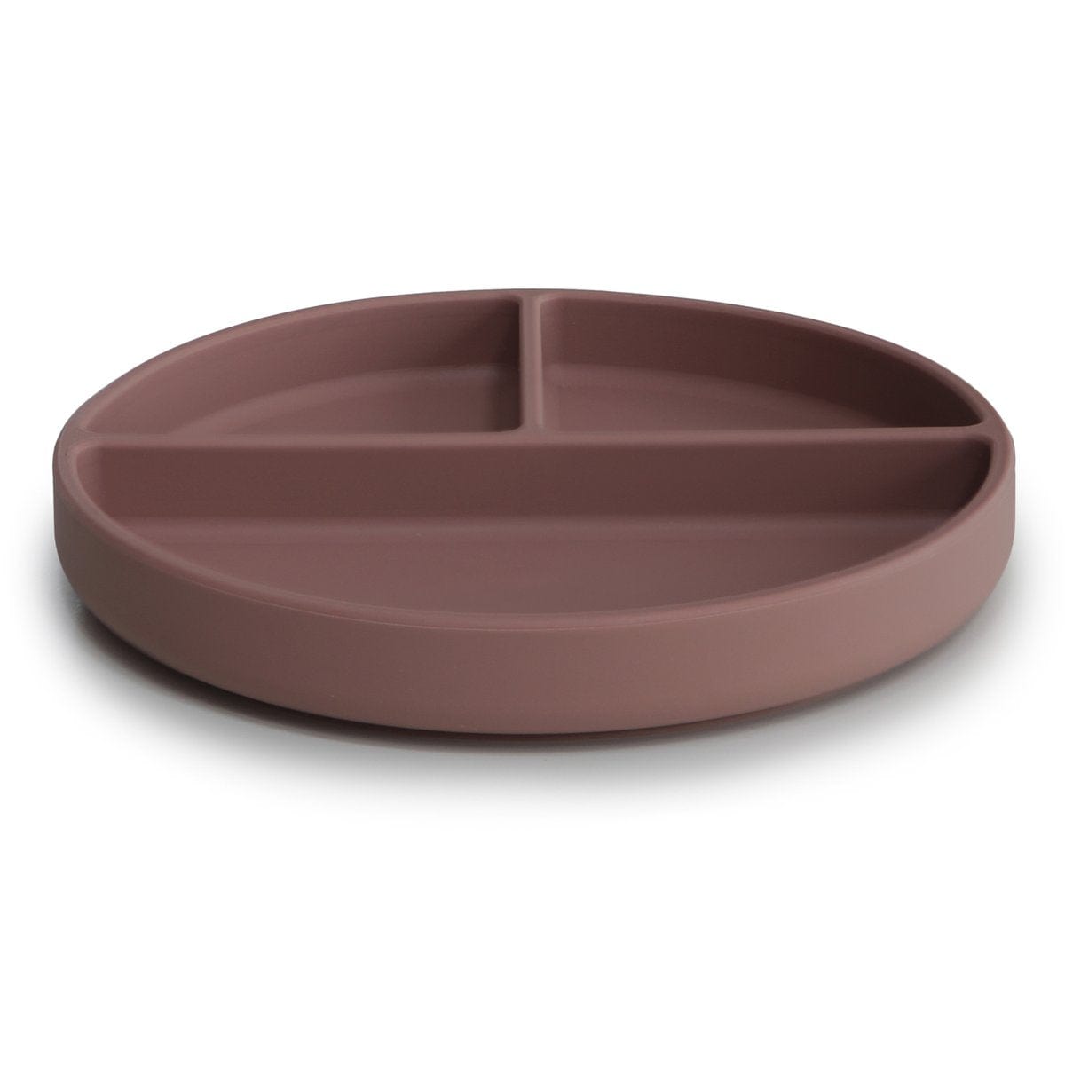 Divided Silicone Suction Plate (Cloudy Mauve) Mushie Lil Tulips
