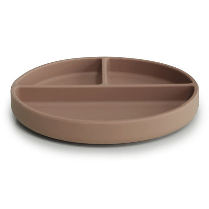 Divided Silicone Suction Plate (Natural) Mushie Lil Tulips