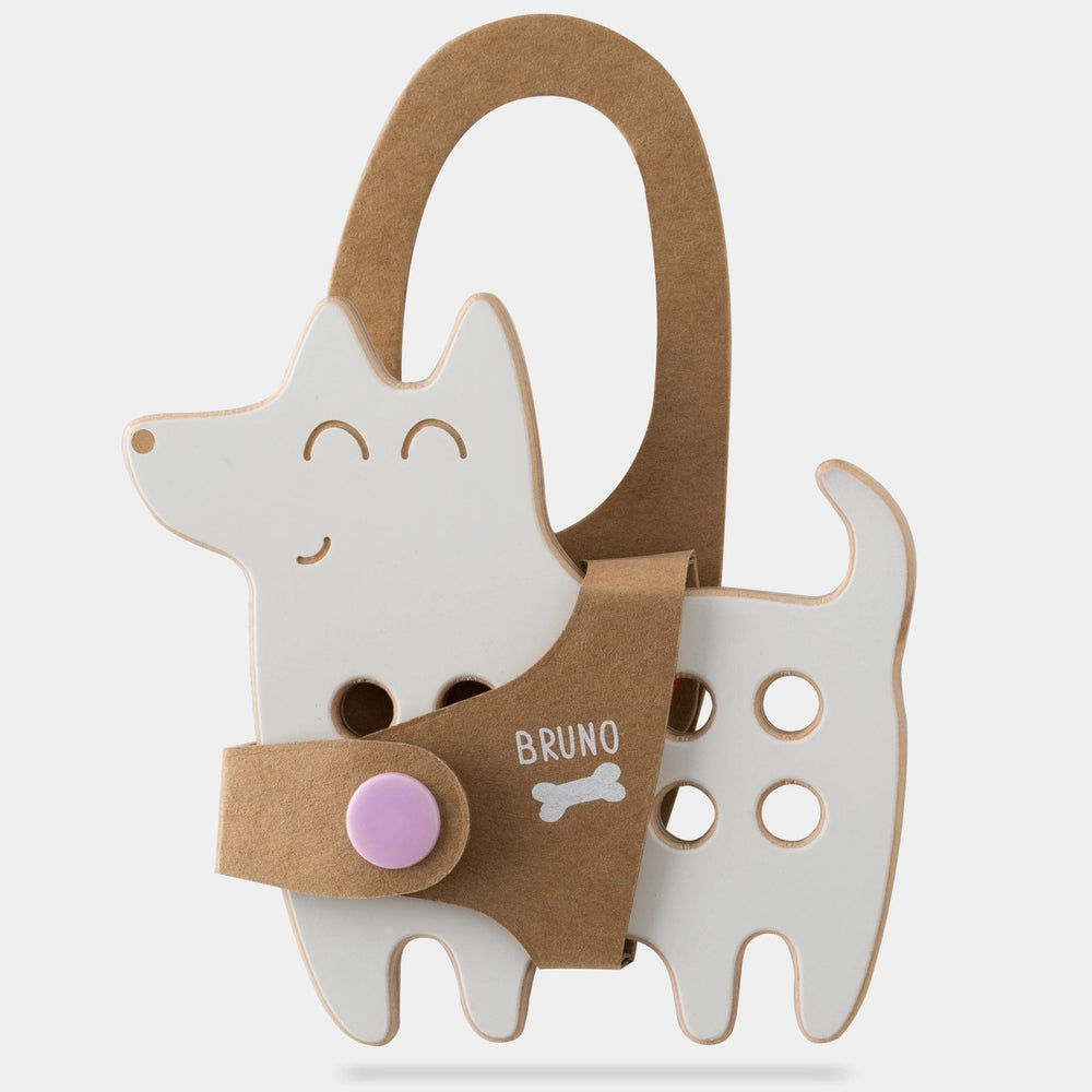 Dog, Wooden Lacing Toy Milin Lil Tulips