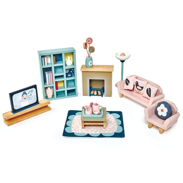 Dolls House Sitting Room Furniture Tender Leaf Lil Tulips