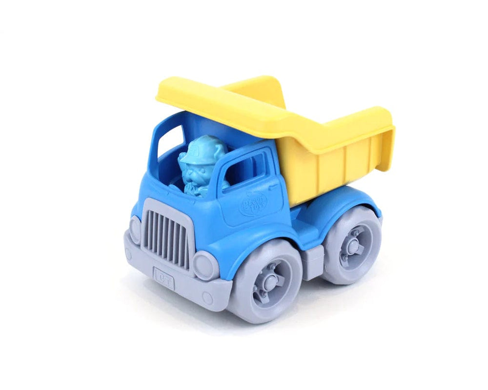 Dumper Toy Blue with Yellow Dumper Green Toys Lil Tulips