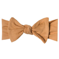 Dune Knit Headband Bow Copper Pearl Lil Tulips