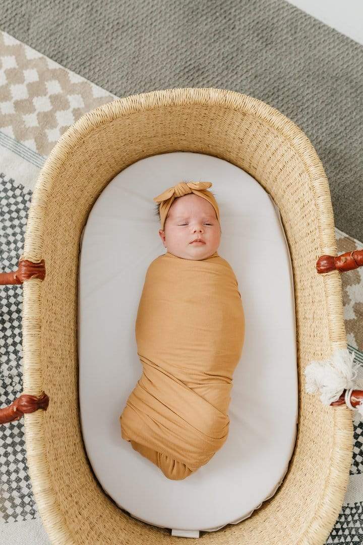 Dune Knit Swaddle Blanket Copper Pearl Lil Tulips