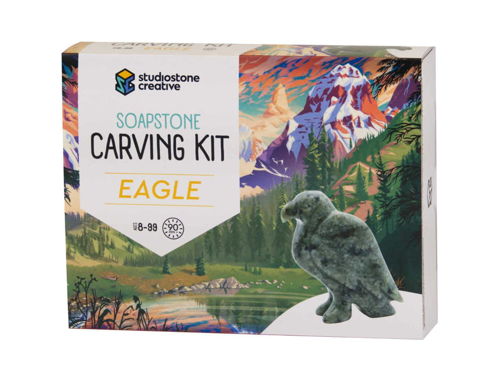 Eagle Soapstone Carving Kit Studiostone Creative Lil Tulips