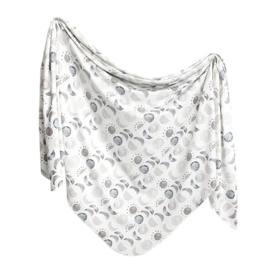 Eclipse Knit Swaddle Blanket Copper Pearl Lil Tulips