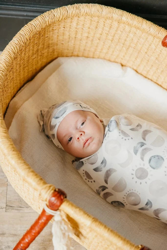 Eclipse Knit Swaddle Blanket Copper Pearl Lil Tulips