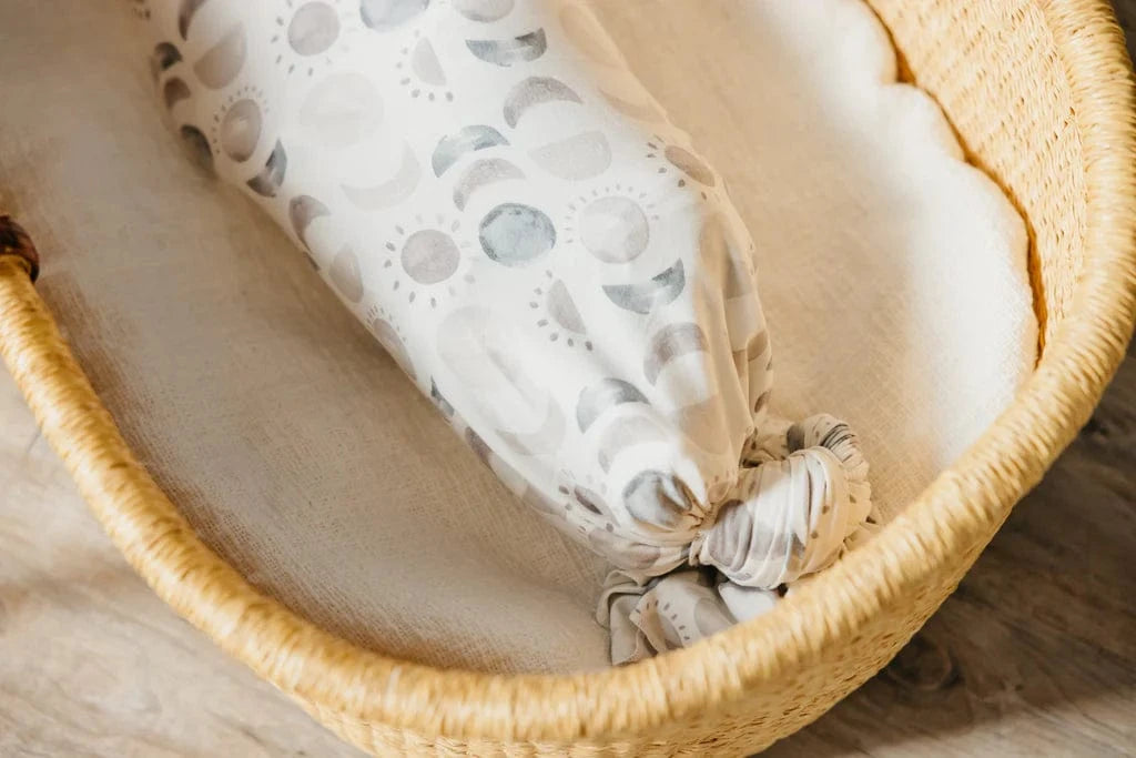 Eclipse Knit Swaddle Blanket Copper Pearl Lil Tulips