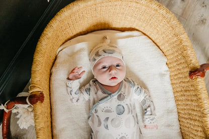 Eclipse Newborn Knotted Gown Copper Pearl Lil Tulips