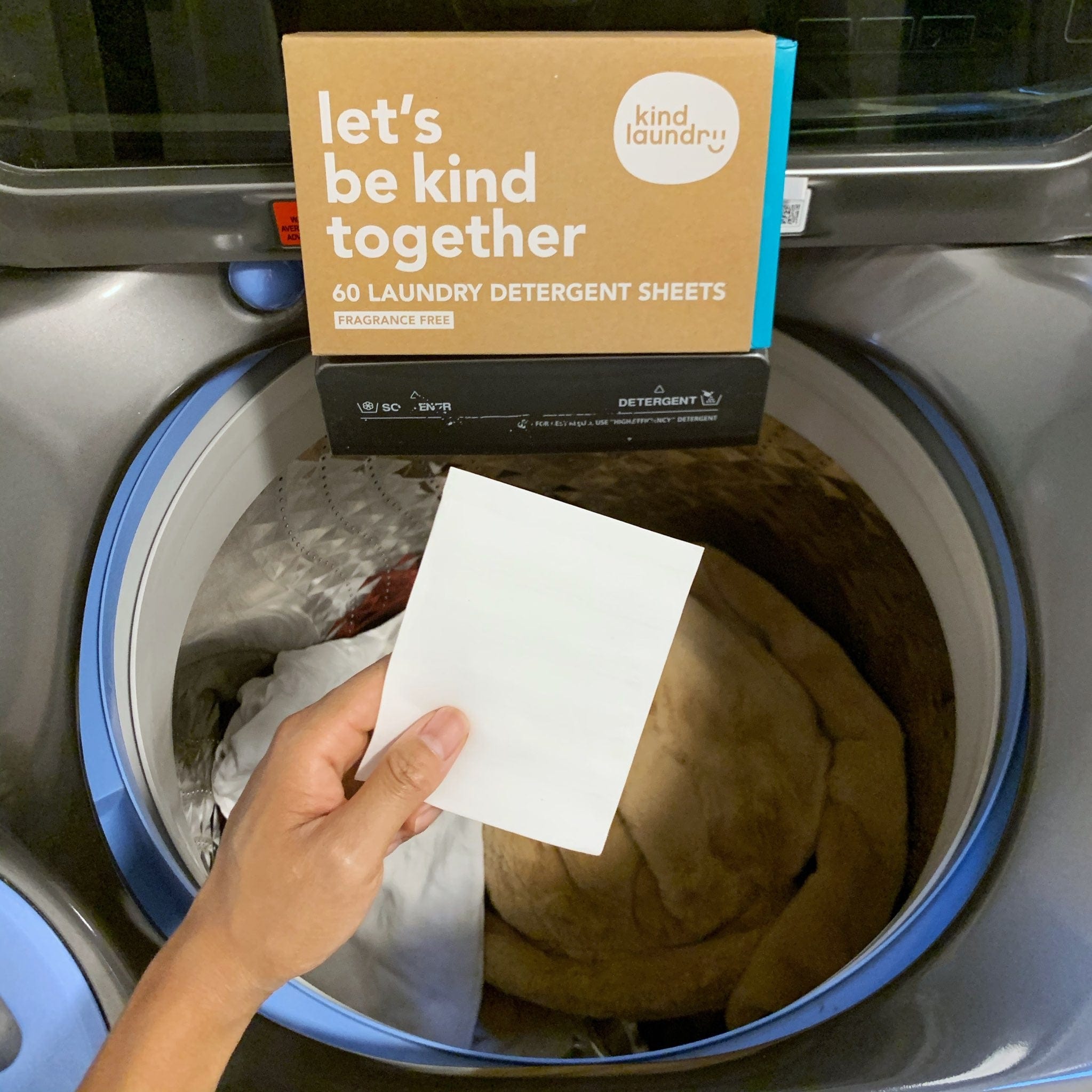 Eco-Friendly Laundry Detergent Sheets Fragrance-Free Kind Laundry Lil Tulips