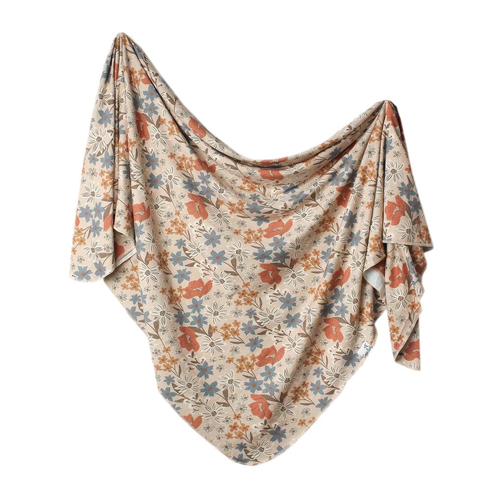Eden Knit Swaddle Blanket Copper Pearl Lil Tulips