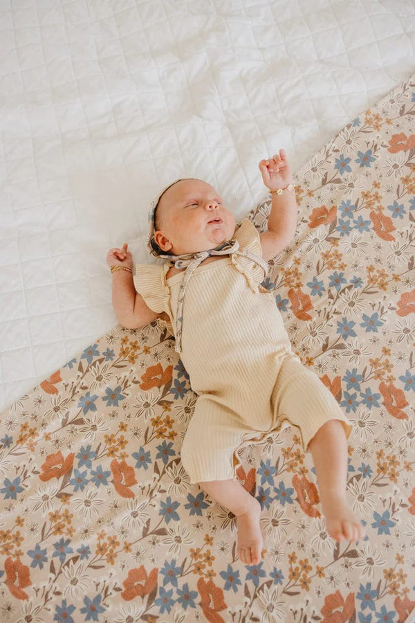 Eden Knit Swaddle Blanket Copper Pearl Lil Tulips