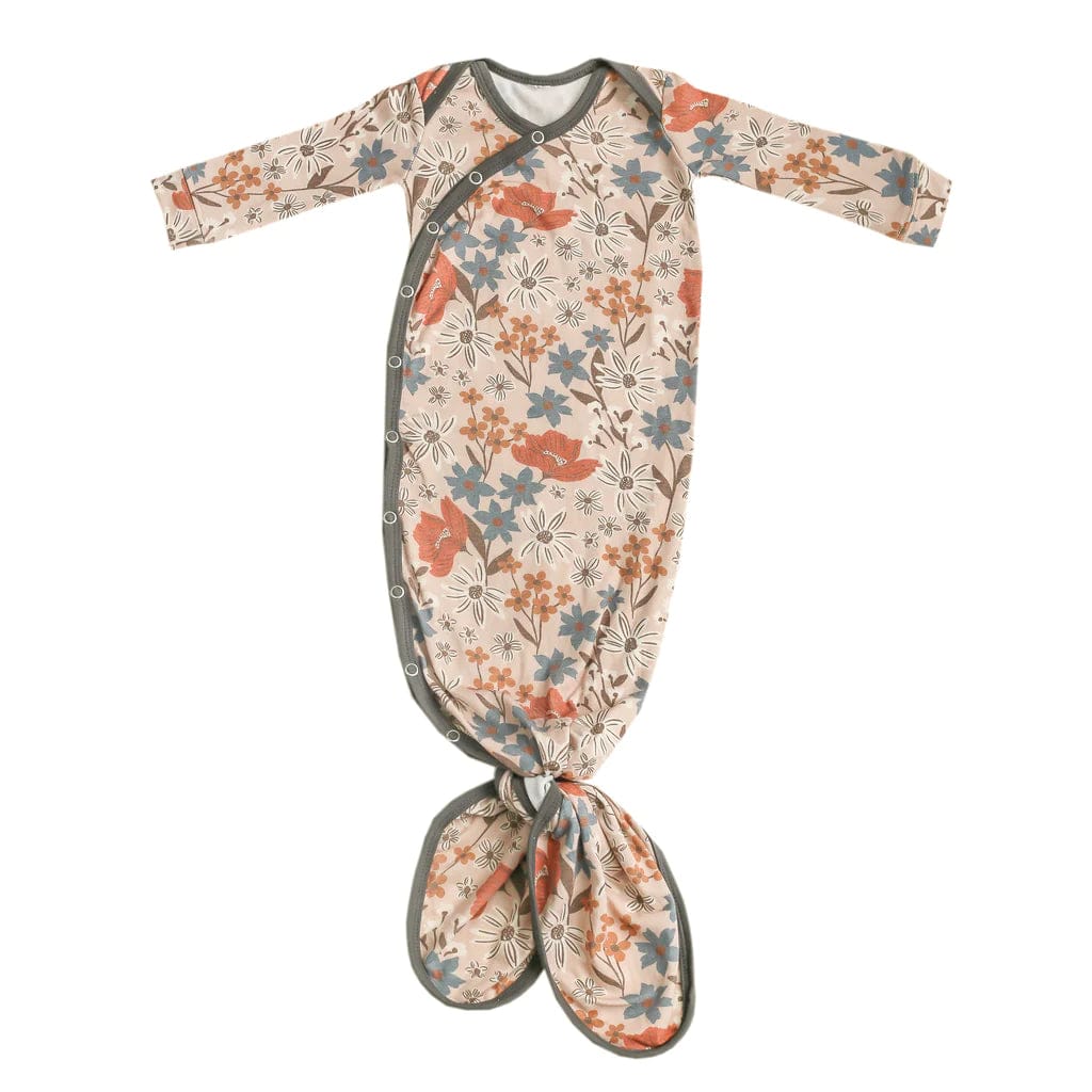 Eden Newborn Knotted Gown Copper Pearl Lil Tulips