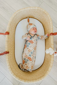 Eden Newborn Knotted Gown Copper Pearl Lil Tulips