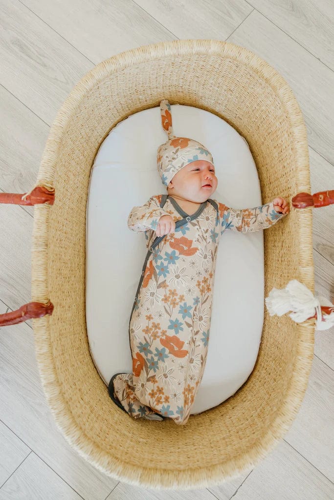 Eden Newborn Knotted Gown Copper Pearl Lil Tulips