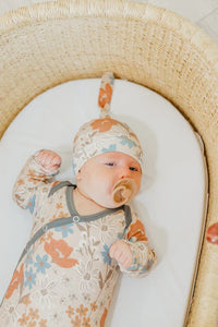 Eden Newborn Knotted Gown Copper Pearl Lil Tulips