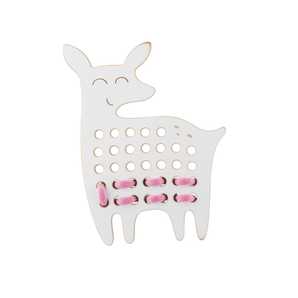 Emily the Deer, Wooden Lacing Toy Milin Lil Tulips